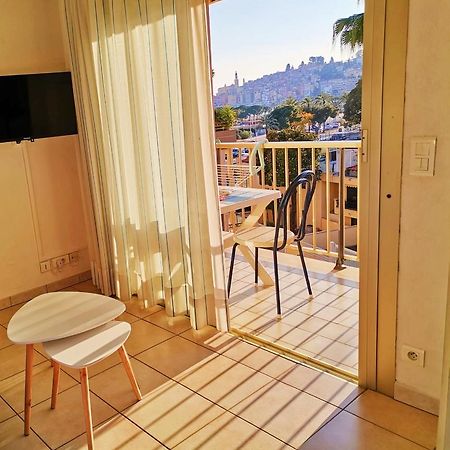 Menton Bord De Mer Studio Calme Avec Balcon, Ascenseur, Climatisation, Ideal Location Quiet Near Sea, Balcony, Elevator, Ac Exterior foto